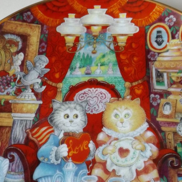Franklin Mint Whisker Wuv porcelain plate, collectible (#EV1505) - Picture 3 of 5